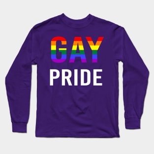 Gay Pride Rainbow Flag Long Sleeve T-Shirt